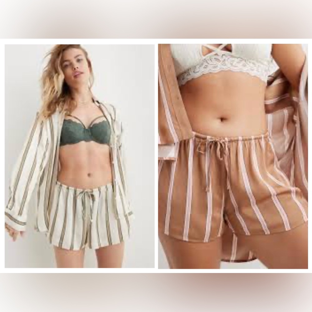 Aerie satin pajama shorts bundle